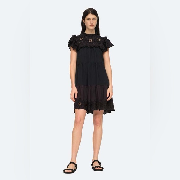 Sea New York Dresses & Skirts - SEA NEW YORK Kiara Eyelet flutter Tunic Dress